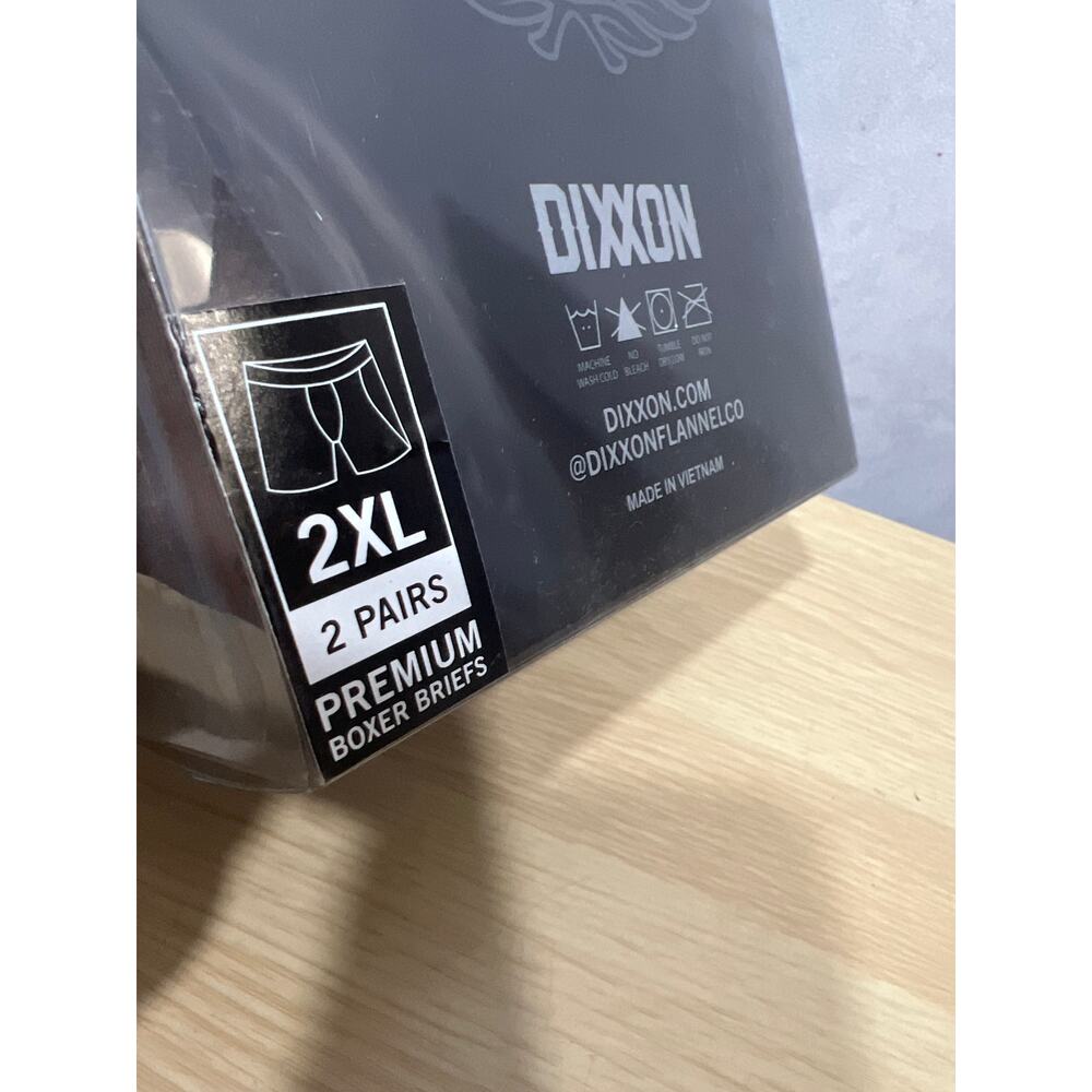 Dixxon Flannel Company Mens Size 2XL Premium Boxer Briefs Gray Logo 2 Pairs - Picture 4 of 4